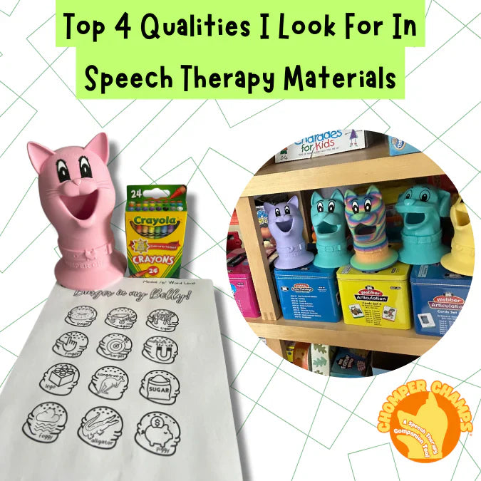 Top 4 Qualities I Look For In Speech Therapy Materials