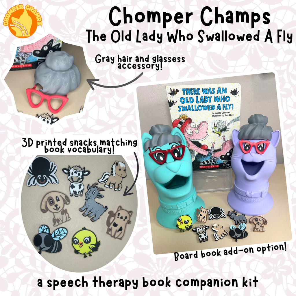 The Old Lady Who Swallowed A Fly Speech Therapy Kit *Accessory Kit*