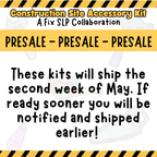 PRESALE - Construction Site Speech Therapy Kit - A Fix SLP Collab! **ACCESSORY KIT ONLY**