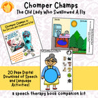 The Old Lady Who Swallowed A Fly Speech Therapy Kit *Accessory Kit*