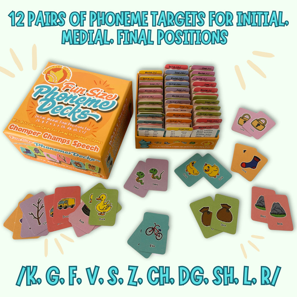 Fun Size Phoneme Deck - Mini Articulation Cards