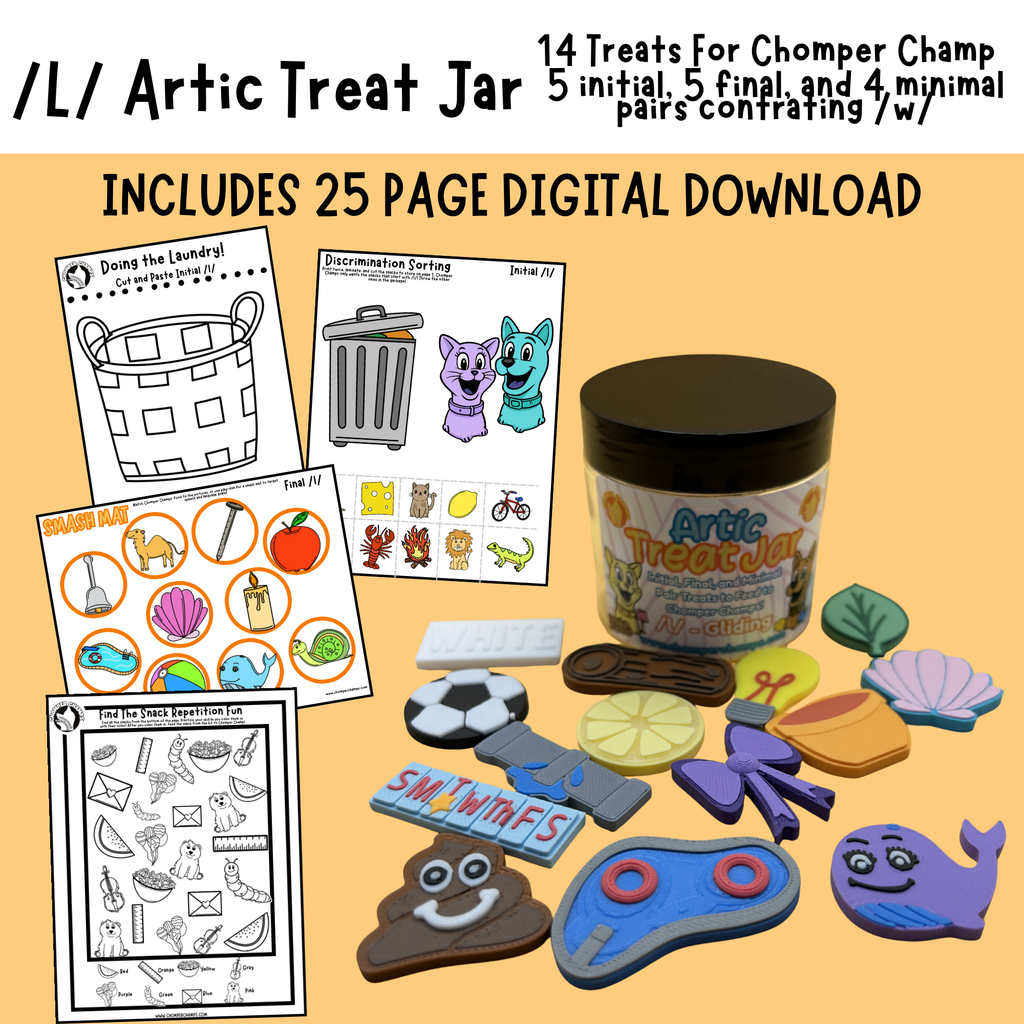 Artic Treat Jars - Phoneme Treats For Chomper Champs!