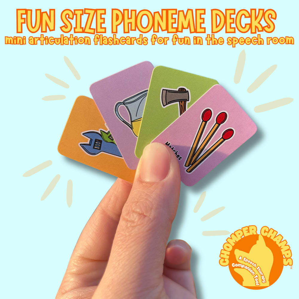 Fun Size Phoneme Deck - Mini Articulation Cards