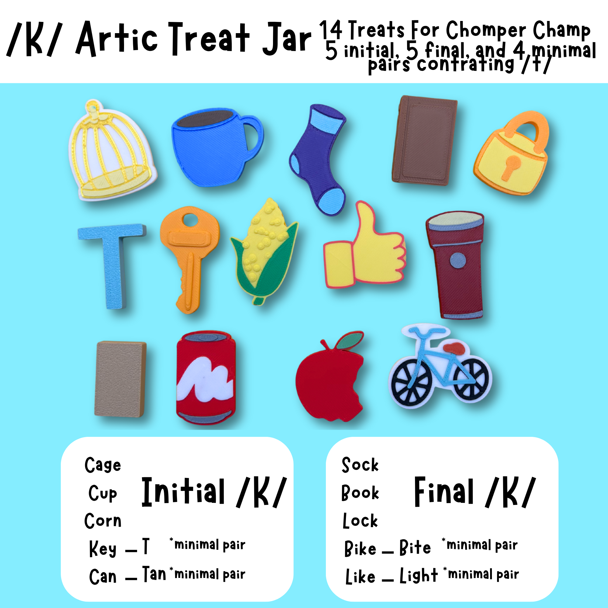 Artic Treat Jars - Phoneme Treats For Chomper Champs!