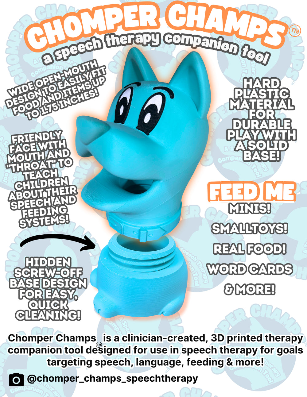 Chomper Champs Speech Therapy Companion Tool - Skipper The Dog