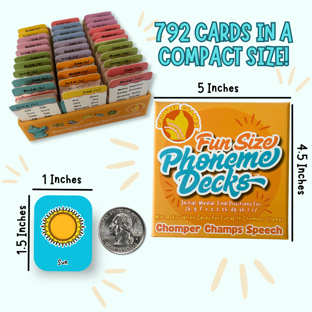 Fun Size Phoneme Deck - Mini Articulation Cards